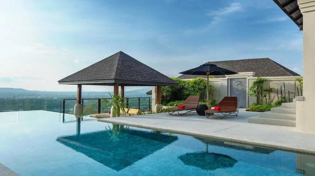 Mountain view in tropical paradise villa in Layan — Thumbnail 4