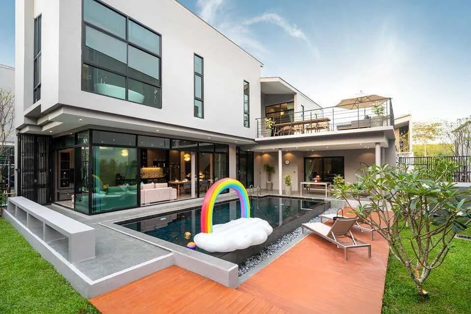 Modern 4 bedrooms with private pool for rent — Miniature 9