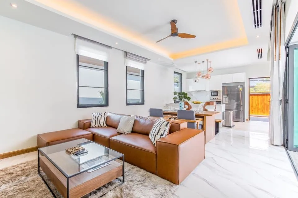 Modern 3 bedrooms with private pool villa for rent — Thumbnail 8