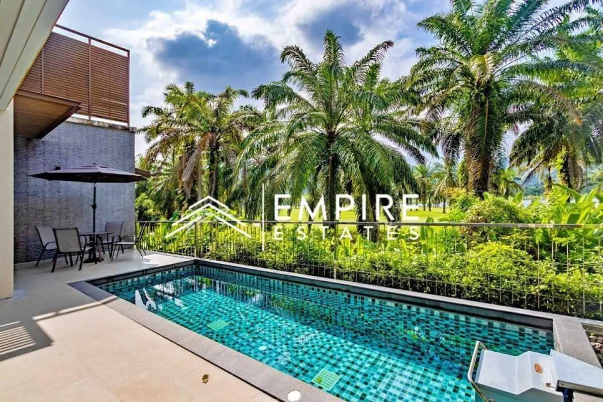 Golf course view 4 bedrooms with private pool villa for rent