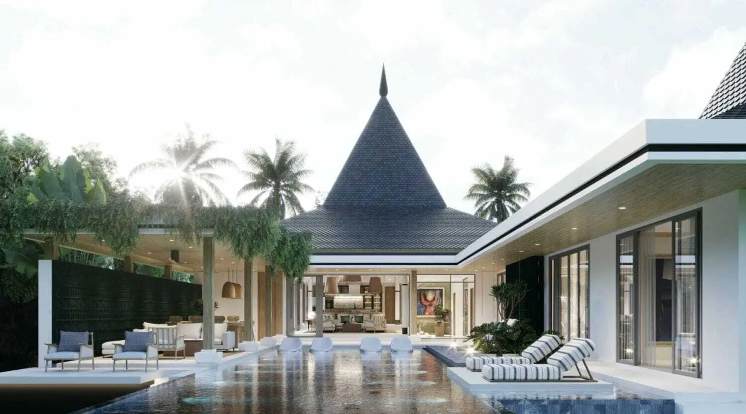 Moderns pool villa with 4 bedrooms for sale in Bang Jo,Phuket — Thumbnail 8
