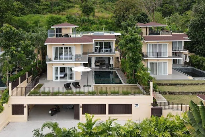 Sea View Villa with 4 bedrooms for rent in Chalong, Phuket