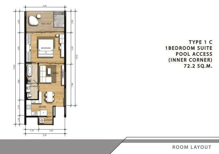 Pool Access 1 Bedroom Apartment in Bangtao — Thumbnail 10