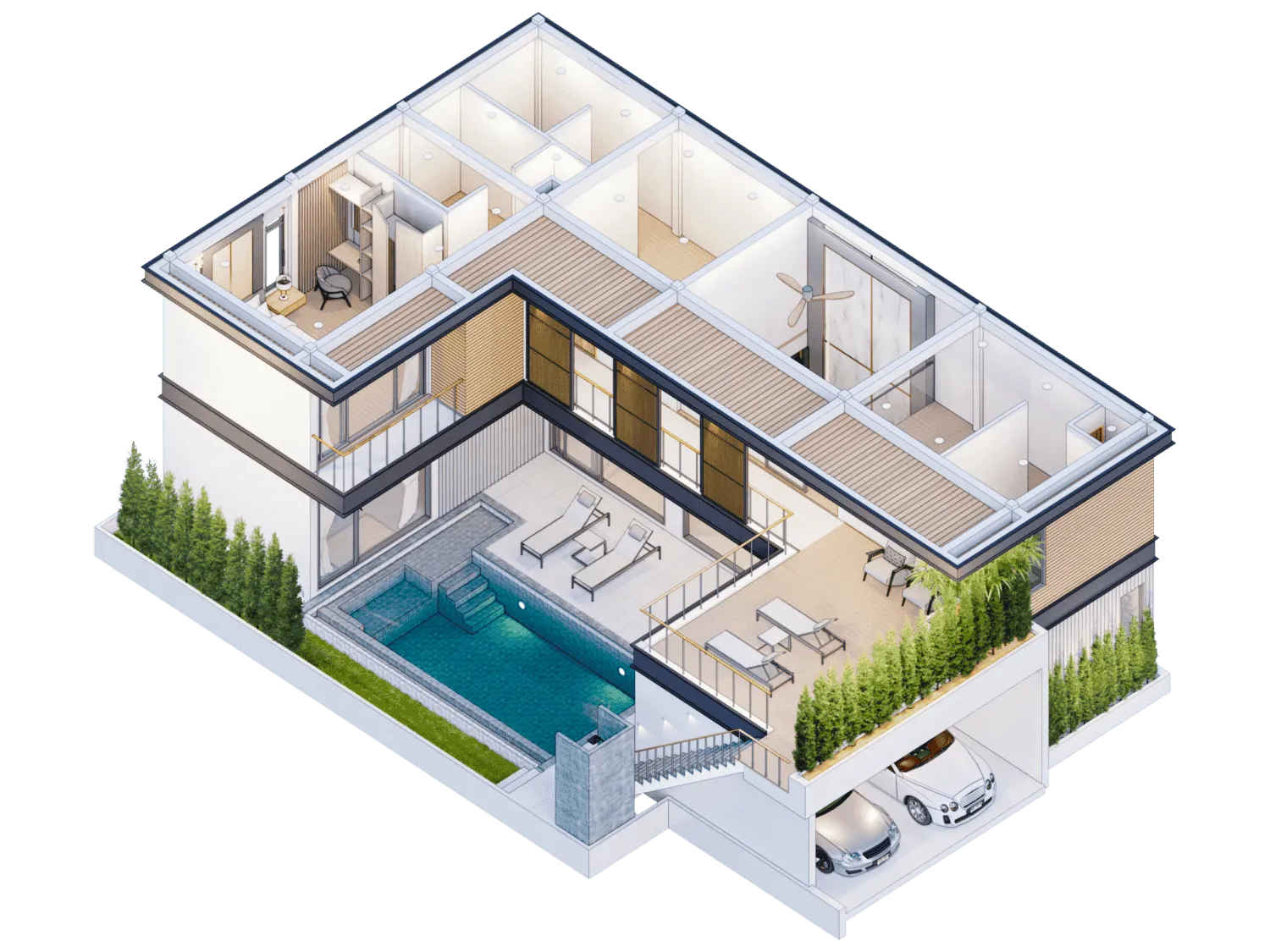 Tropical Loft 3 Bedroom Pool Villa in Choeng Thale — Thumbnail 8