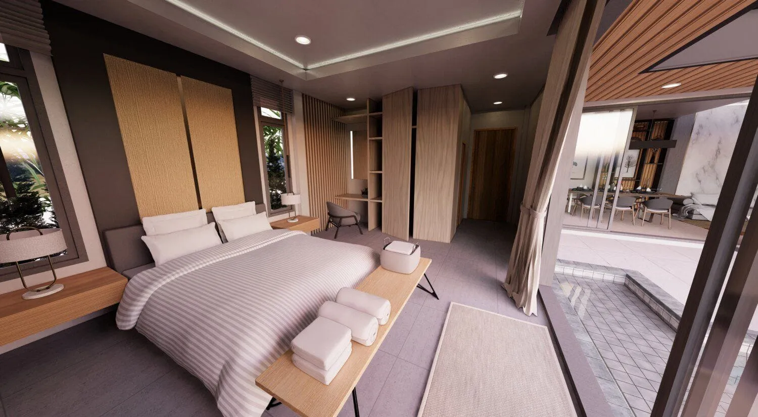 Tropical Loft 3 Bedroom Pool Villa in Choeng Thale — Thumbnail 10