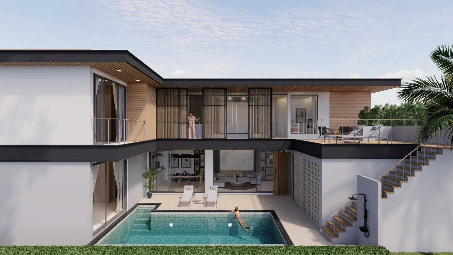 Tropical Loft 3 Bedroom Pool Villa in Choeng Thale — Thumbnail 13