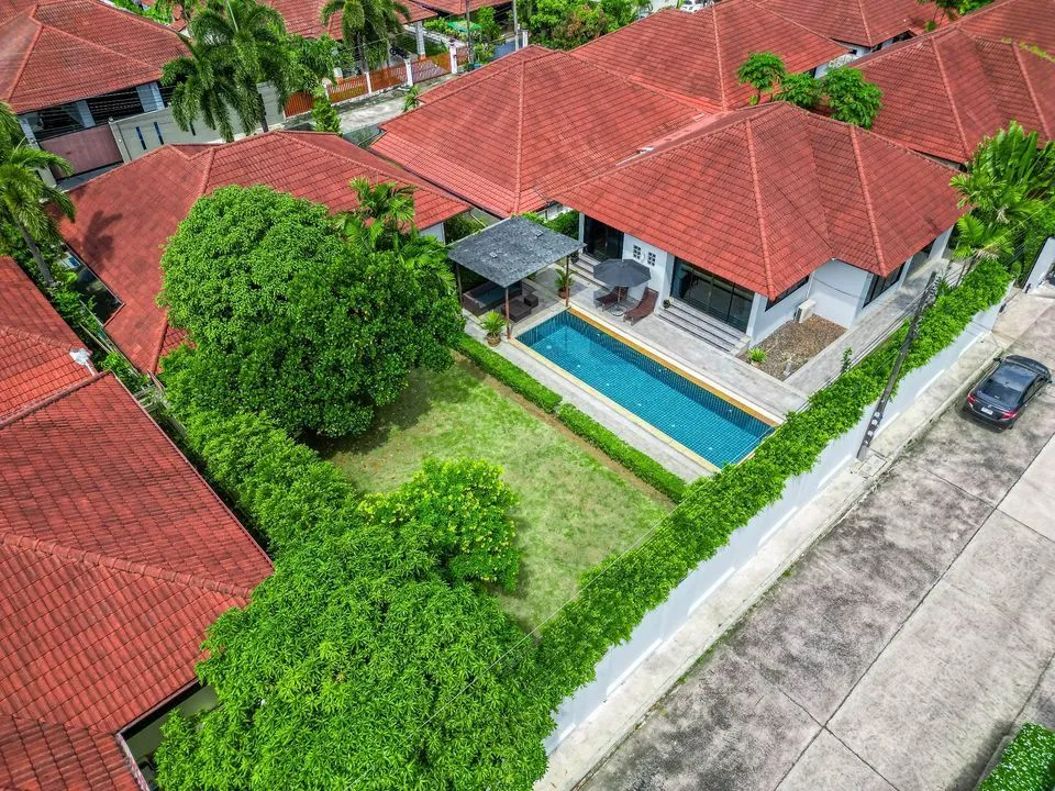 Large garden 3 bedroom villa for rent in Choeng thale — Thumbnail 3