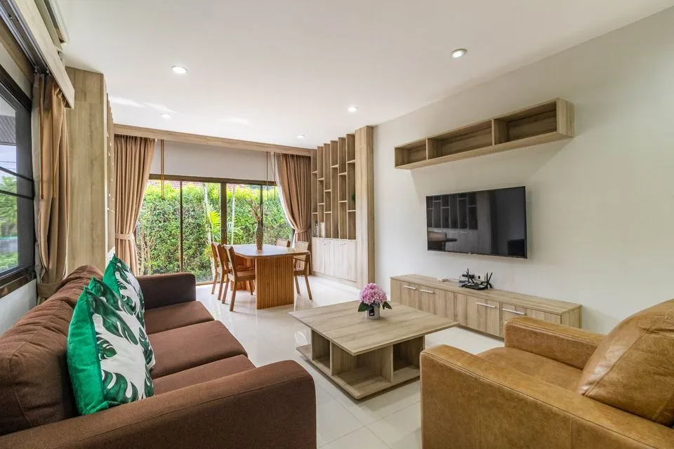 Large garden 3 bedroom villa for rent in Choeng thale — Thumbnail 9