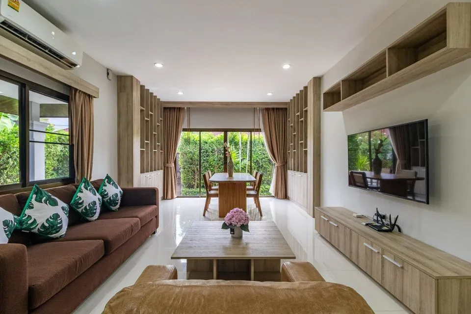 Large garden 3 bedroom villa for rent in Choeng thale — Thumbnail 11