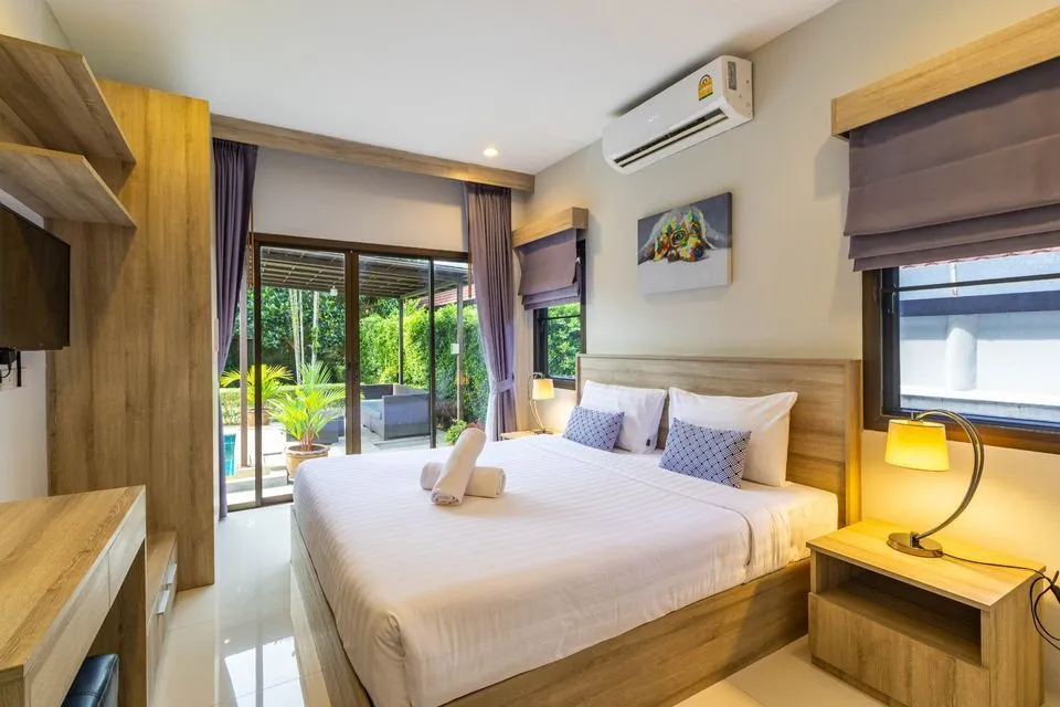 Large garden 3 bedroom villa for rent in Choeng thale — Thumbnail 15