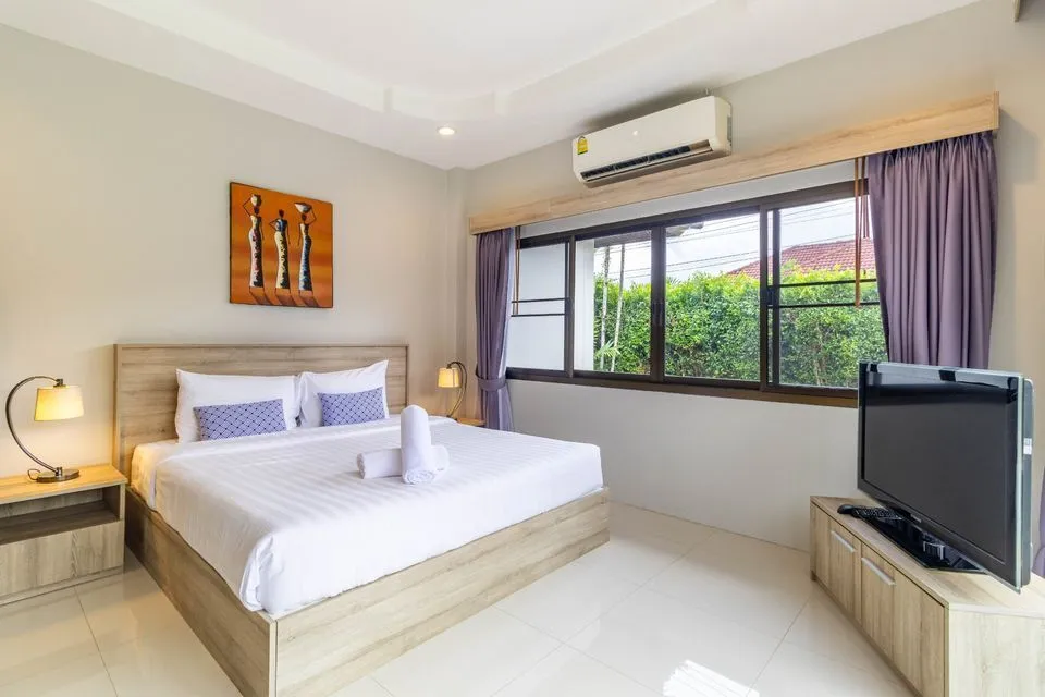 Large garden 3 bedroom villa for rent in Choeng thale — Thumbnail 21