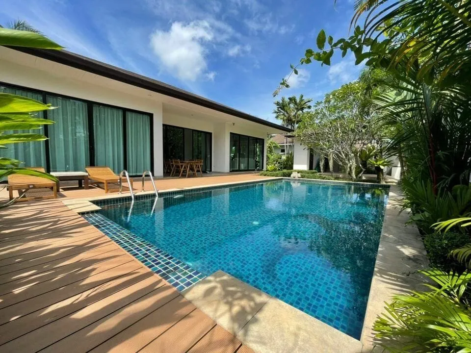 Beautiful Tropical 3Bedsroom Pool Villa For Rent, Layan, Phuket — Thumbnail 21