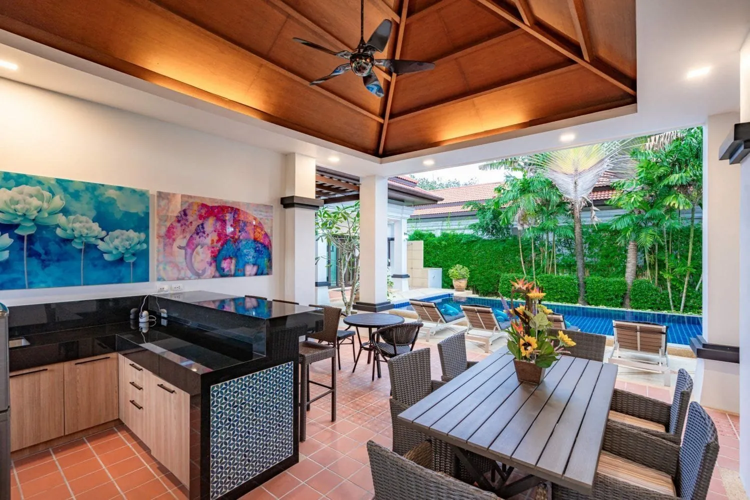 Luxury 4 bedroom villa for rent in Choeng Thale — Thumbnail 14