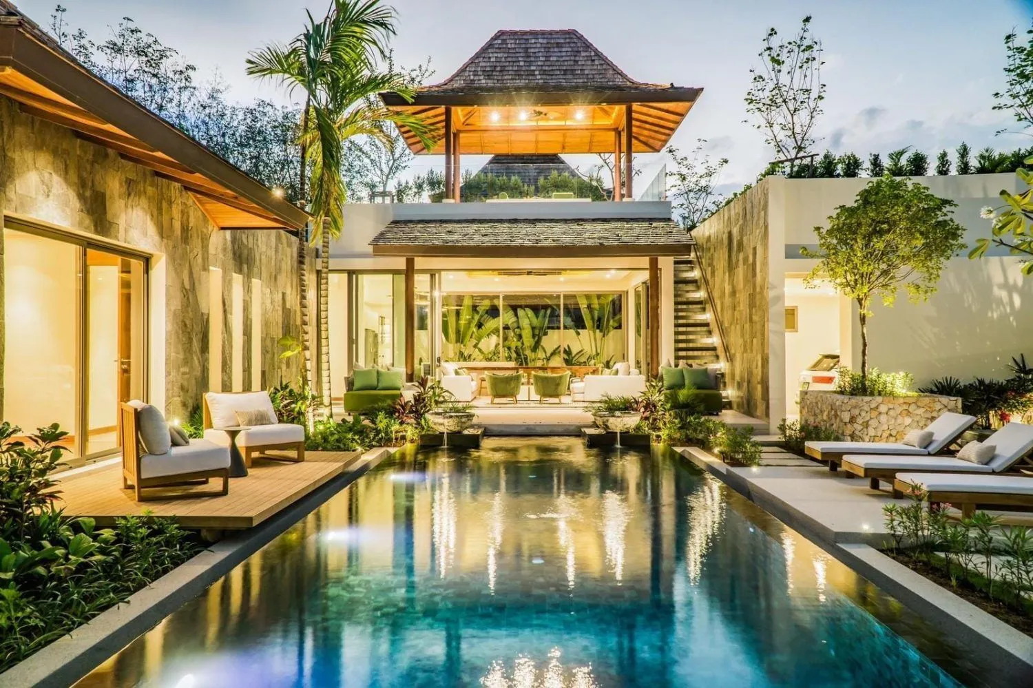 Garden Atlas Villa – 3+1 bedrooms with private pool for rent in Choeng Thale — Thumbnail 19