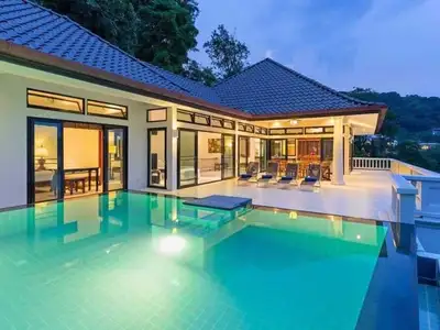 Beachfront 4 bedrooms with private pool villa for rent