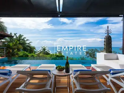 Seaview – 3 bedrooms with private pool villa for rent in Surin