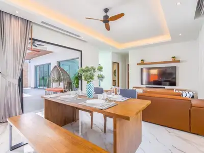 Modern 3 bedrooms with private pool villa for rent