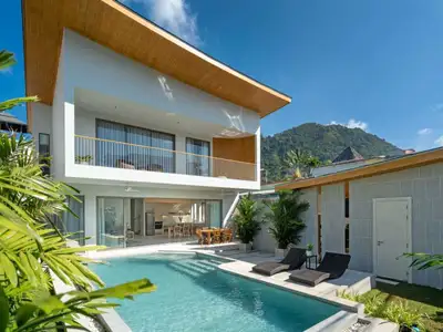 Modern 3 bedrooms with private pool villa for rent in Kamala