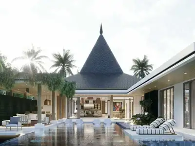 Moderns pool villa with 4 bedrooms for sale in Bang Jo,Phuket