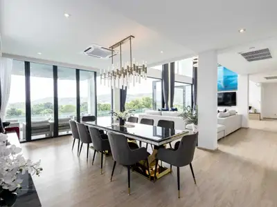 Modern Overlooking villa with 6 bedrooms for sale in Layan, Choeng Thale.