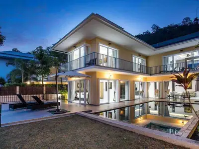 Sea View Villa with 4 bedrooms for rent in Chalong, Phuket