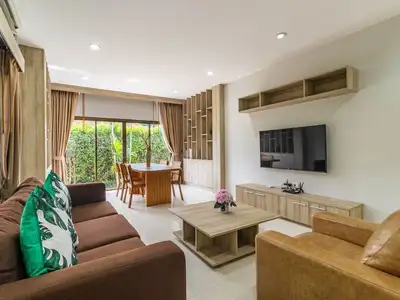 Large garden 3 bedroom villa for rent in Choeng thale