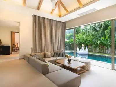 Trichada villa – 3 bedrooms with provate pool for rent in Choeng Thale