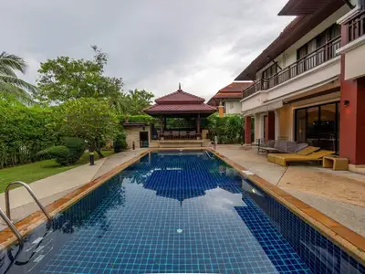 Luxurious 4-Bedroom Thai-Style Villa in Laguna, Phuket – Minutes from the Beach