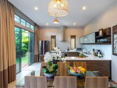 Elegant 4-Bedroom Villa in Cherngtalay, Phuket – Long-Term Lease with Full Services