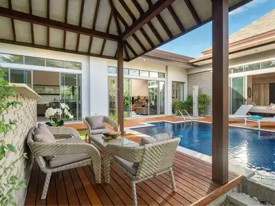 Elegant 4-Bedroom Villa in Cherngtalay, Phuket – Long-Term Lease with Full Services