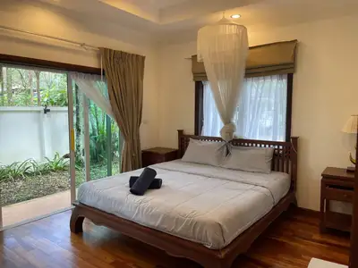 Garden house  – 4 bedrooms with private pool for rent in Choeng Thale