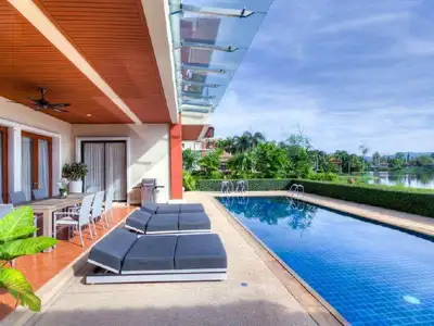 Spacious 5-Bedroom Pool Villa with Lake View for Rent in Laguna, Phuket